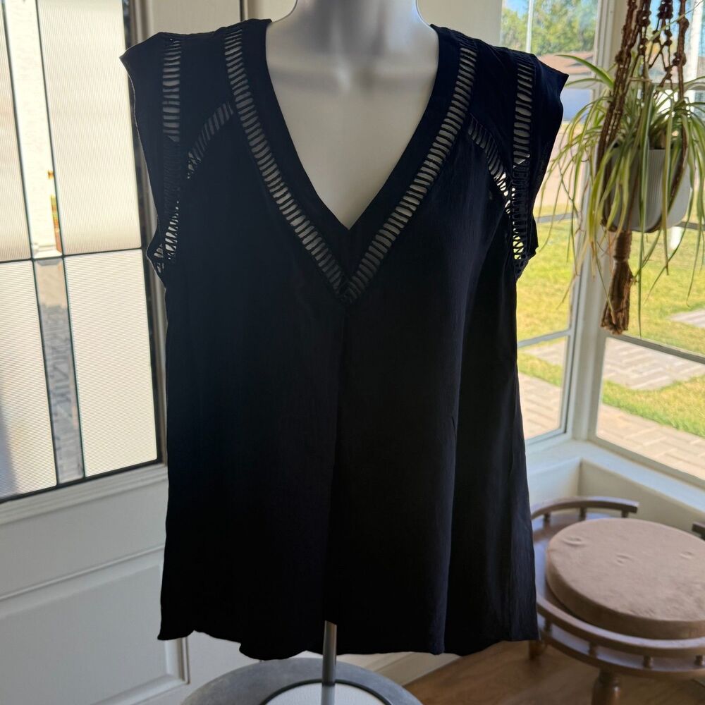 Rebecca Taylor Navy Blue Women's Top 6